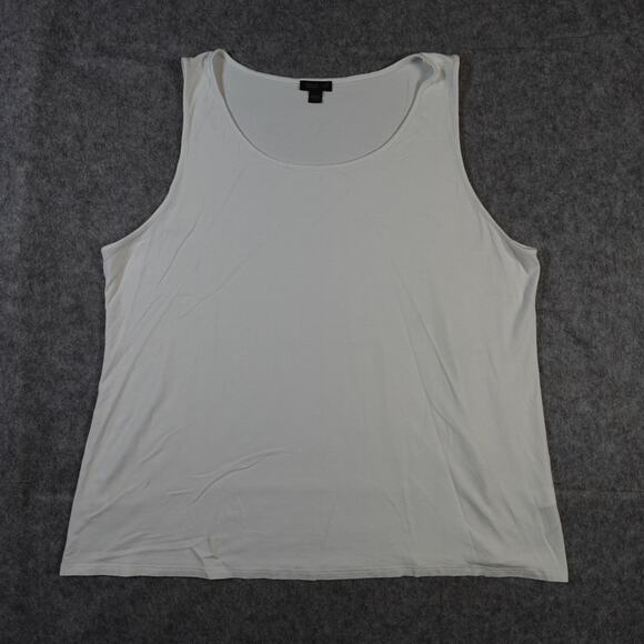 J. Jill Tops - J. Jill Top Womens Extra Large Wearever Collection Stretch Tank White Scoop Neck